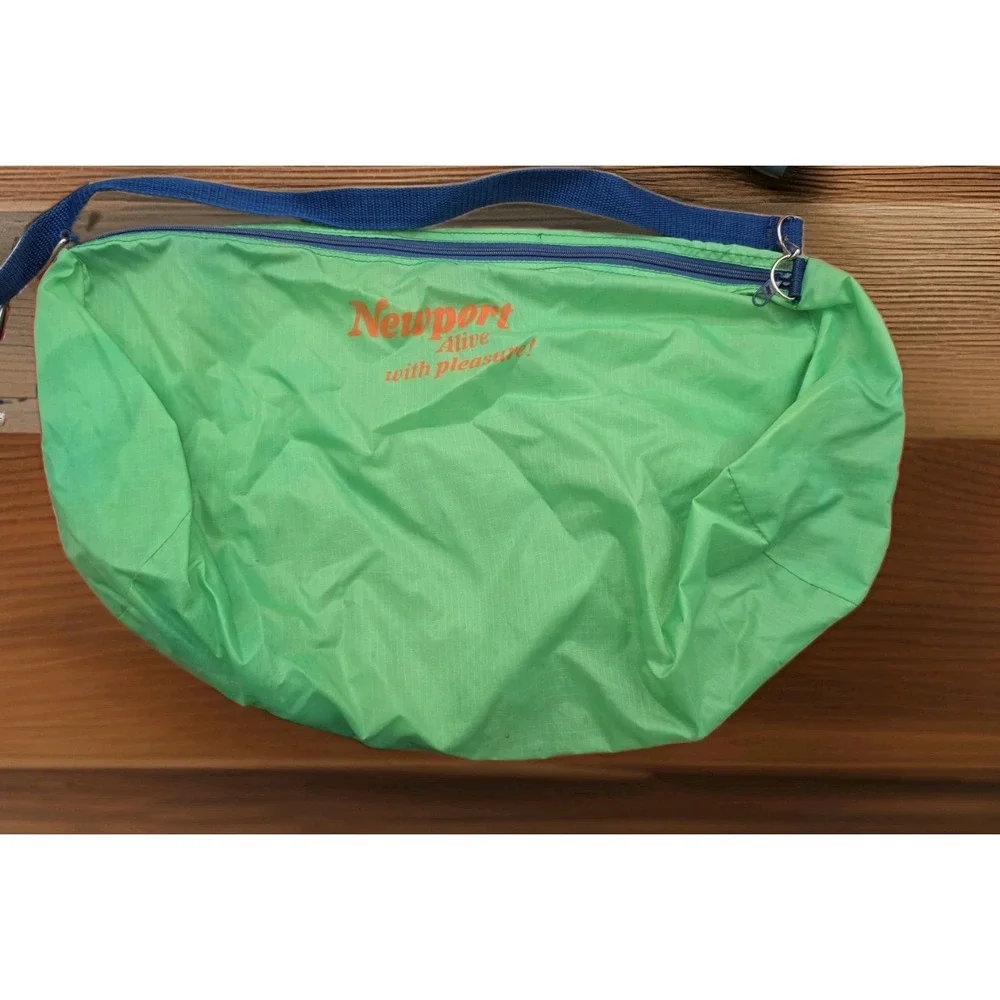 Vintage Newport Cigarettes Alive With Pleasure 17 Inch Duffel Bag